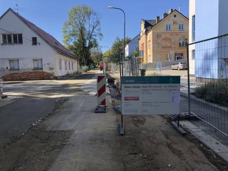 OBNOVA VODOVODU A KANALIZACE V ULICÍCH TYRŠOVA A NA ÚBOČÍ, JESENÍK - AKTUALITY